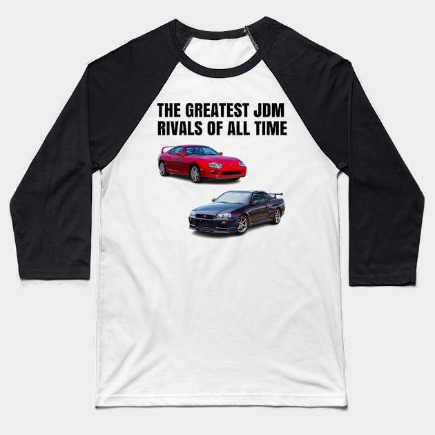 JDM Legends Baseball T-Shirt by MOTOSHIFT